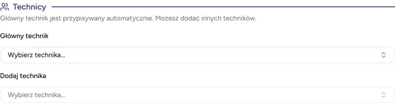 Sekcja techników - Desktop