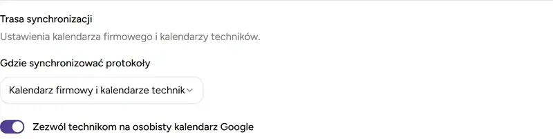 Wybór trybu synchronizacji - Desktop
