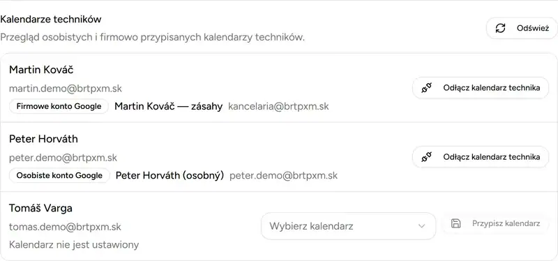 Kalendarze techników - Desktop