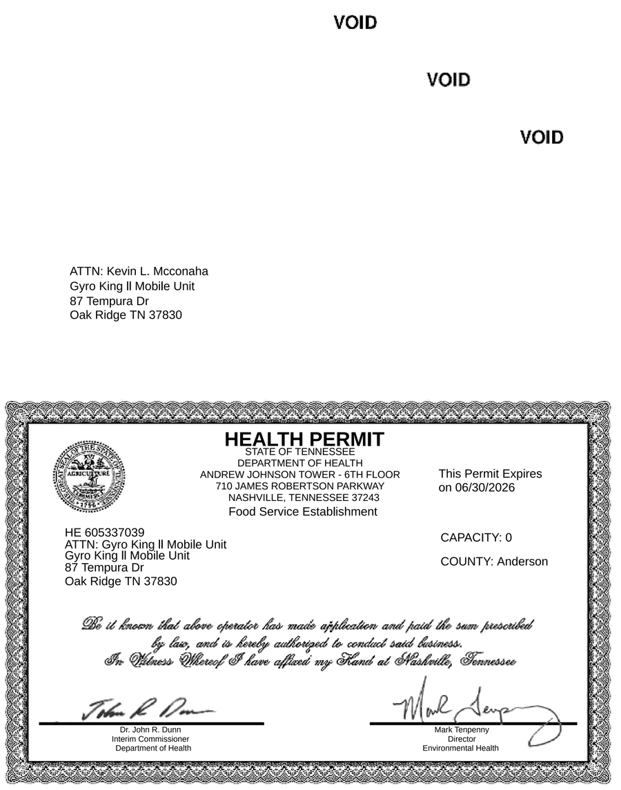 Gyro King II Permit () Gyro King II Permit ()