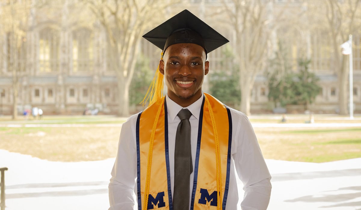 Darius Moore Portrait at Law Quad