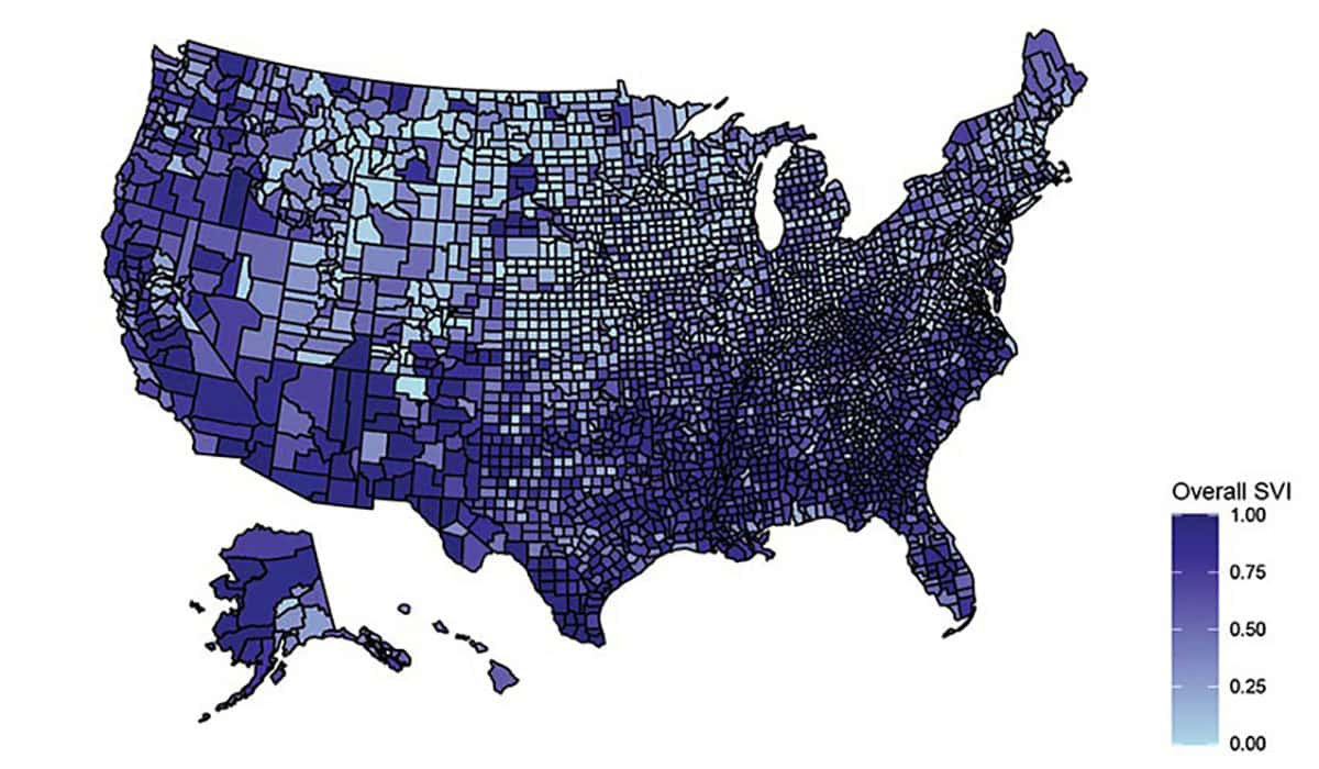 COVID Cases USA Blue Map Gatewayextension