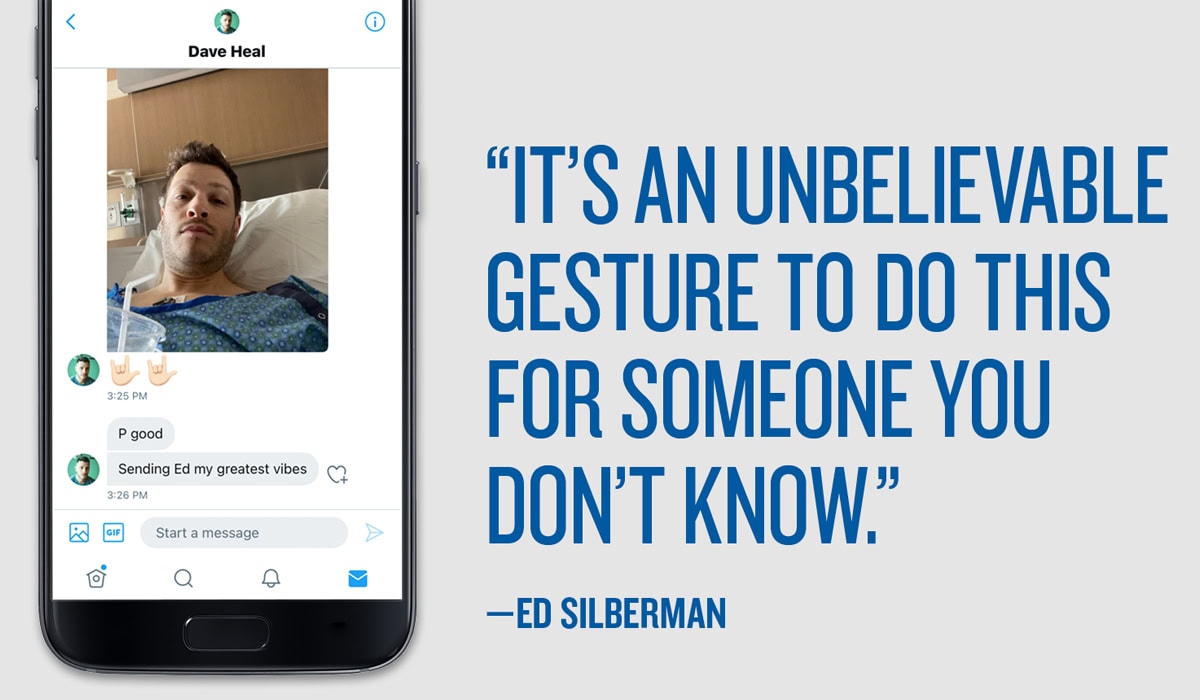 Image "It's an unbelievable gesture to do this for someone you don't know"