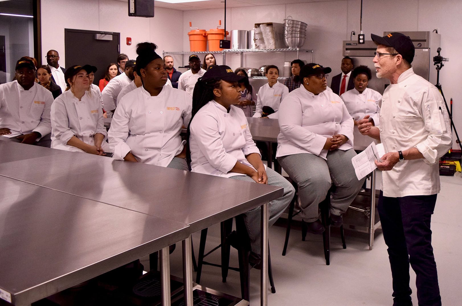 Rick Bayless with Students