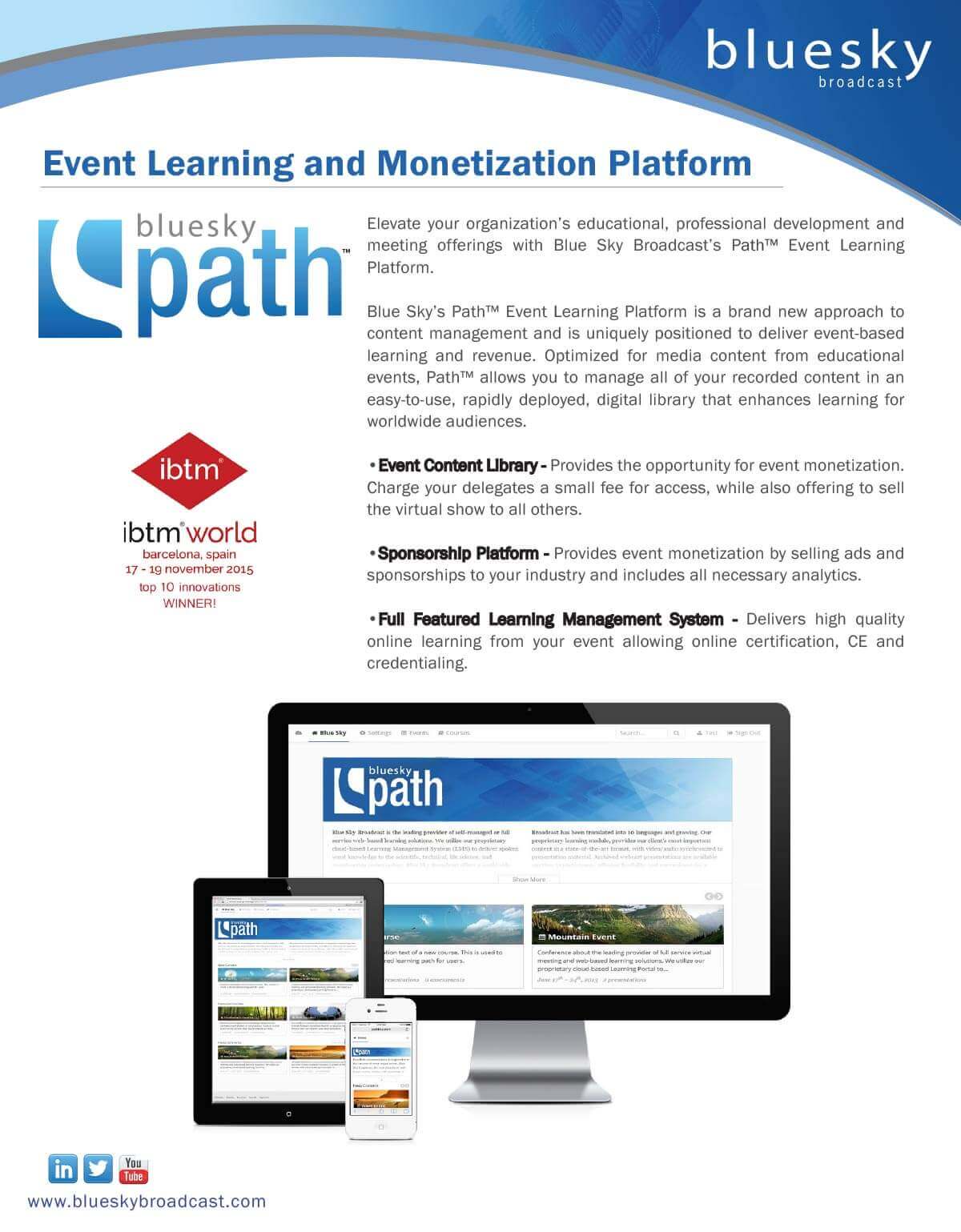 Blue Sky eLearn website before v5