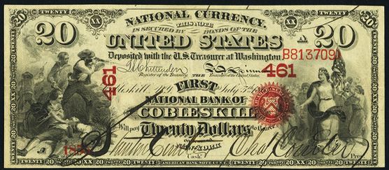 1863 Twenty Dollar Original Series National Bank Note