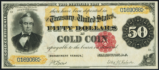 1882 Fifty Dollar Gold Certificate