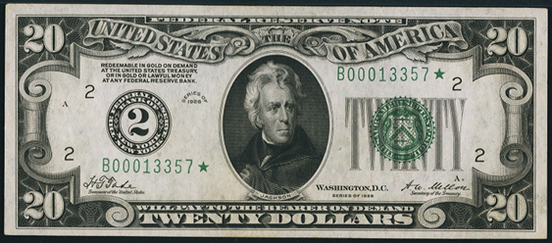 1928 Twenty Dollar Federal Reserve Note