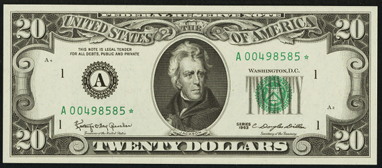 1981a Twenty Dollar Federal Reserve Note