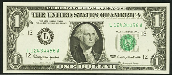 2009 One Dollar Federal Reserve Note