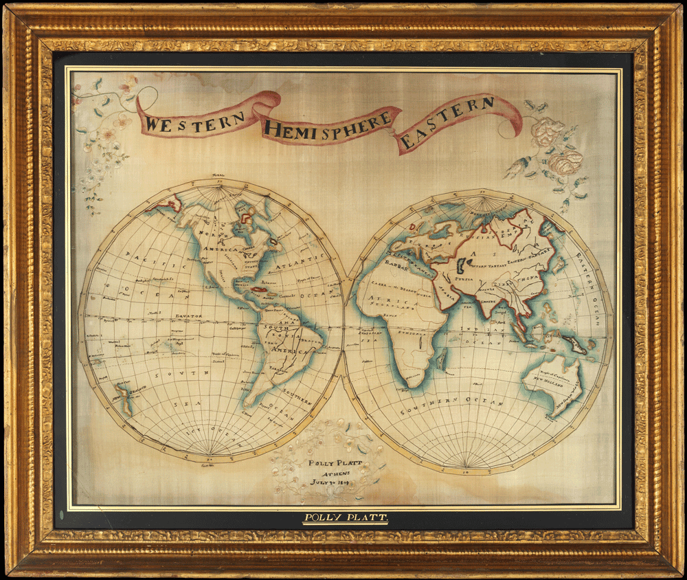 Double-hemisphere map of the world, 1809. Metropolitan Museum Museum of Art, New York, NY.