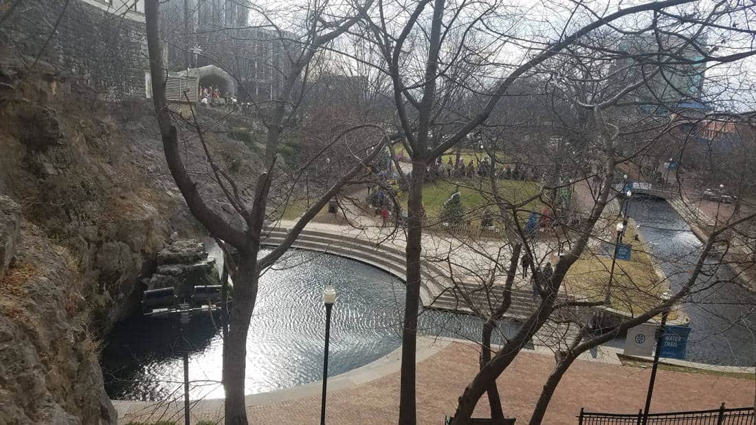 A view of Big Spring Park in Huntsville where the spring emerges. Photo: Marques Hayes