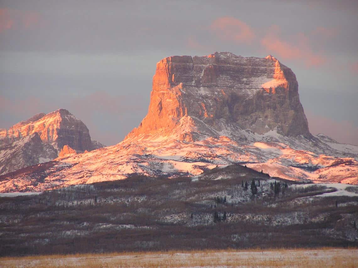 Chief mountain in Montana. Photo: USGS, public domain.