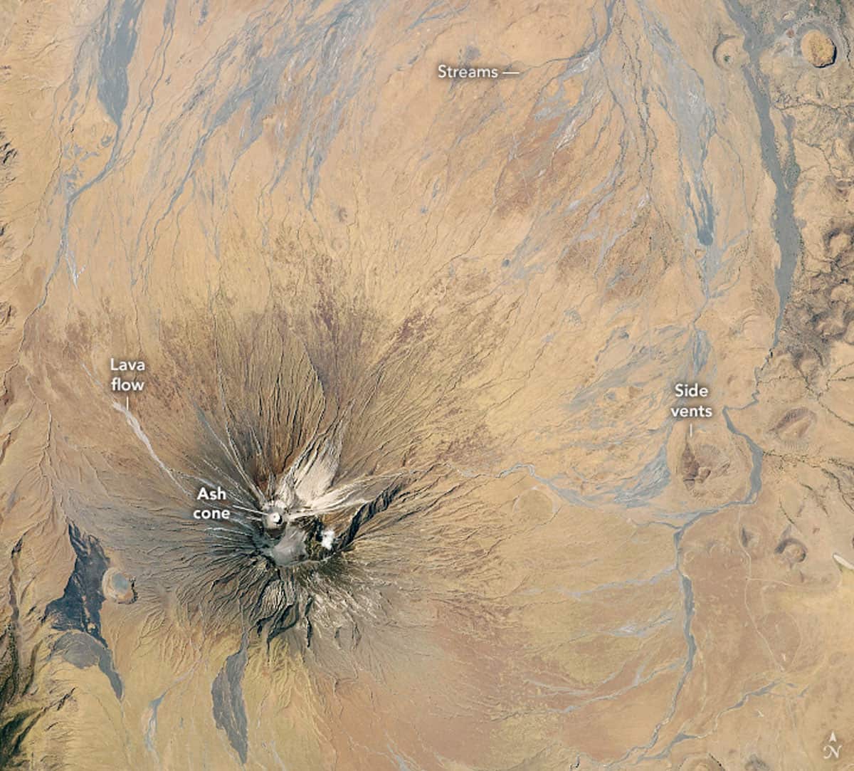 Astronaut photograph ISS063-E-104178 of Ol Doinyo Lengai was acquired on October 6, 2020