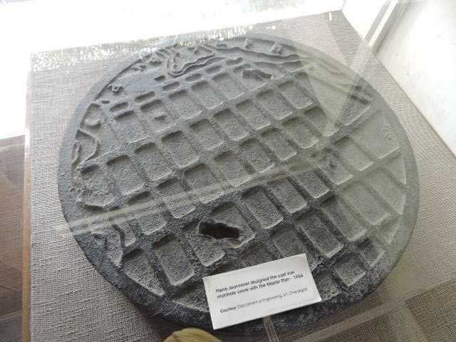 Chandigarh map manhole cover. Photo: Harvinder Chandigarh, CC BY 2.0