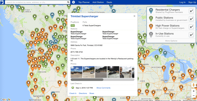 Plugshare is a crowdsourced app for finding charging stations for EV owners.