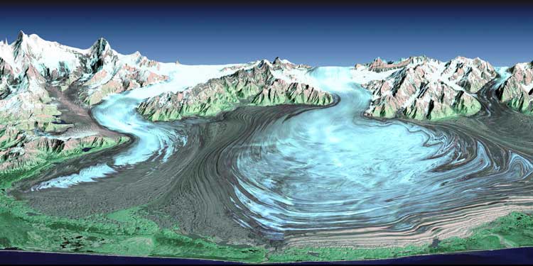 Malaspina Glacier. Source: NASA.