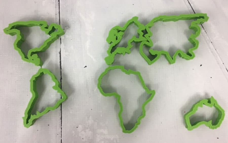Continent cookie cutter set