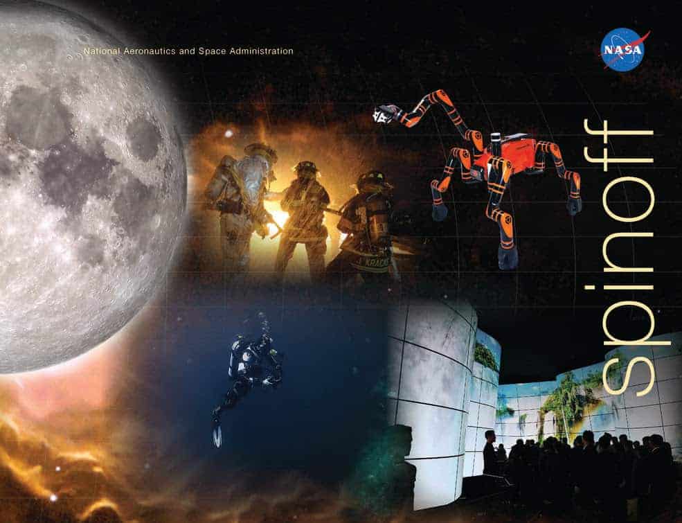 The latest issue of NASA’s Spinoff publication features dozens of NASA innovations improving life on Earth. Credits: NASA