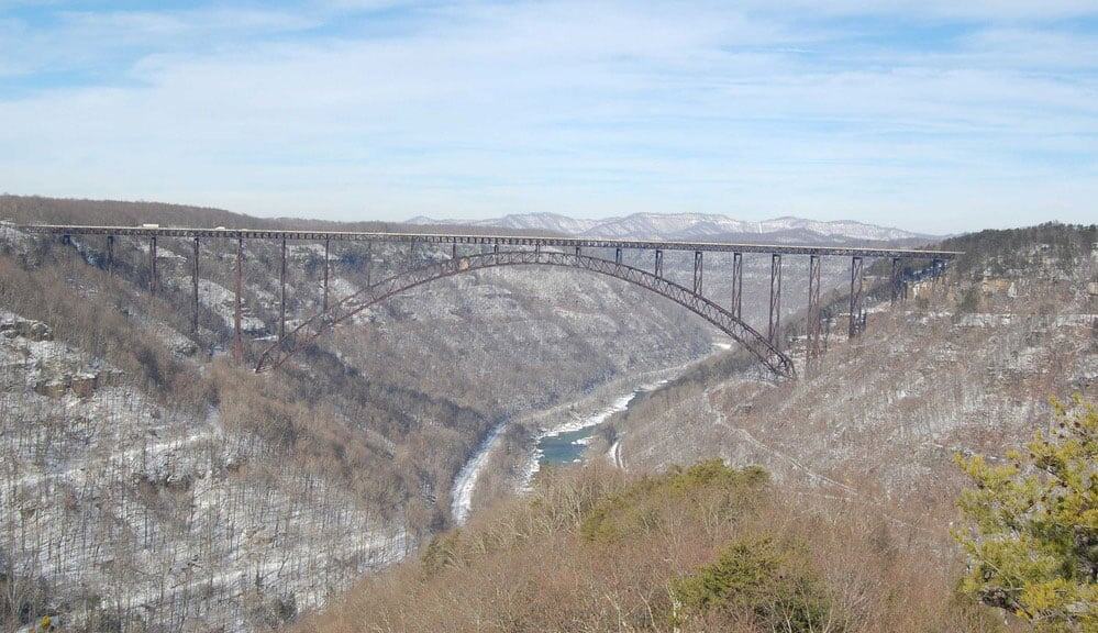 Picture of the New River Gorge Bridge, West Virginia.