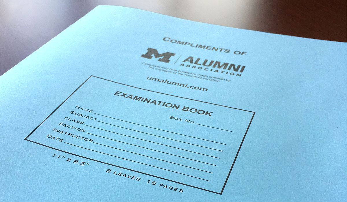 University of Michigan Blue Book