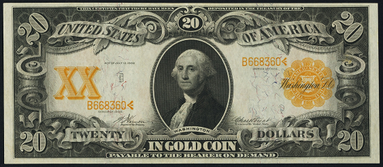 1906 Twenty Dollar Gold Certificate