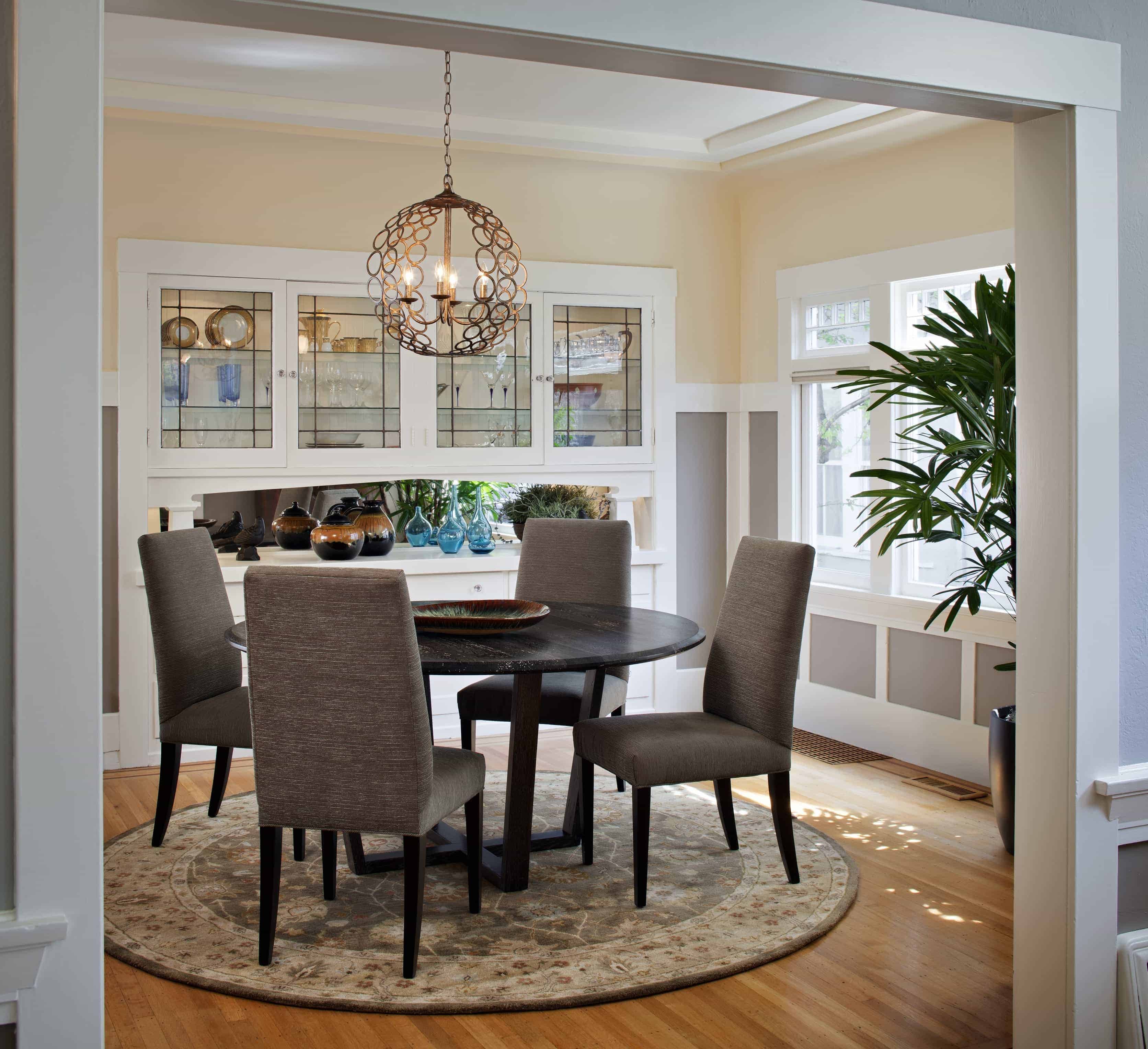 craftsman-lighting-for-dining-room-with-round-table-gallery