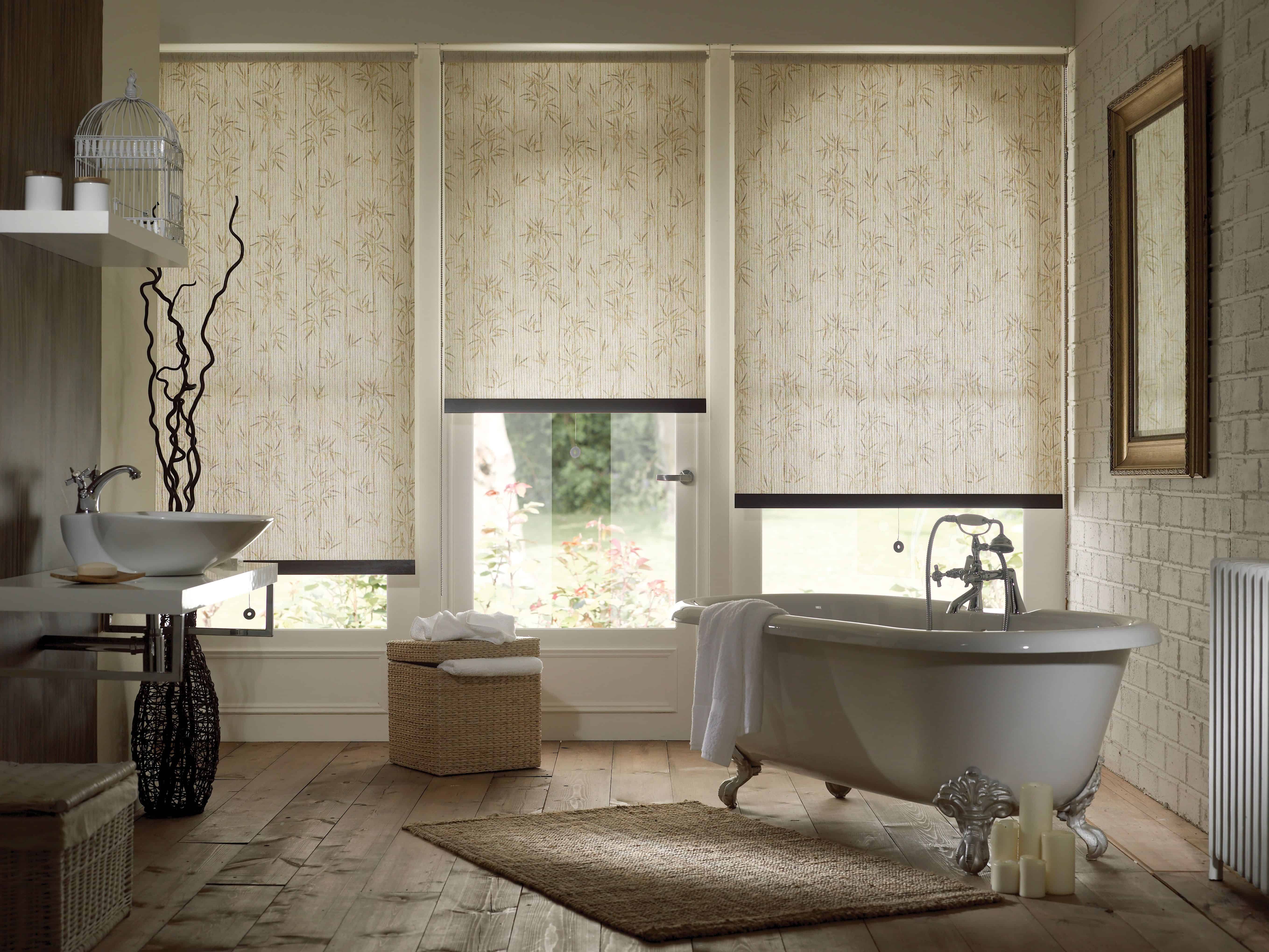 15 Ideas of Bathroom Roman Blinds | Curtain Ideas