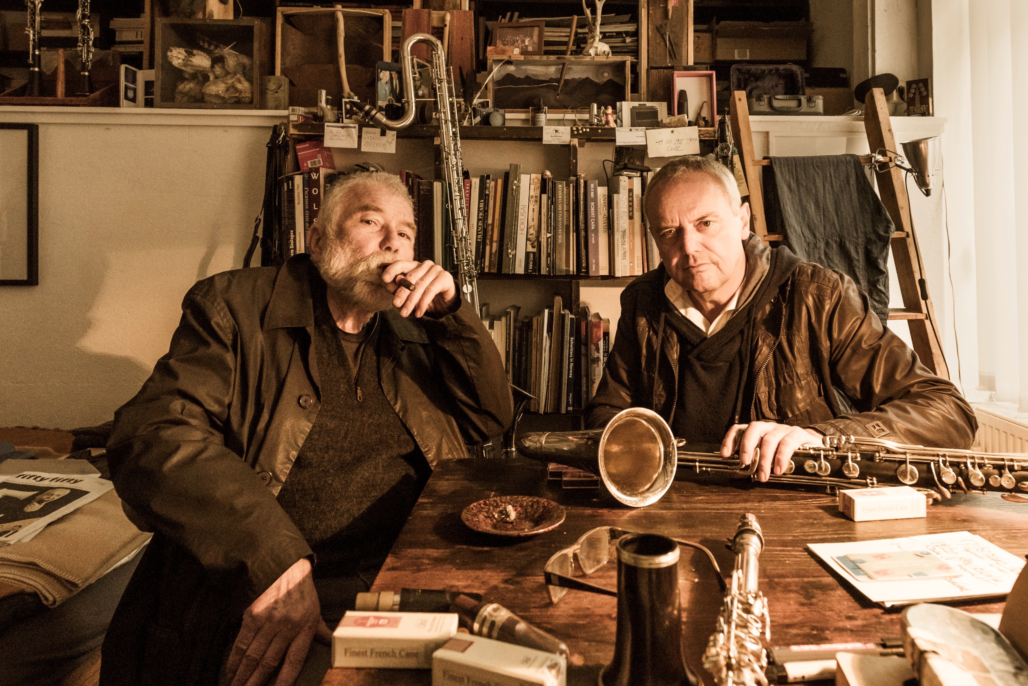 Peter Brötzmann und Wolfgang Schmidtke  Foto Süleyman Kayaalp
