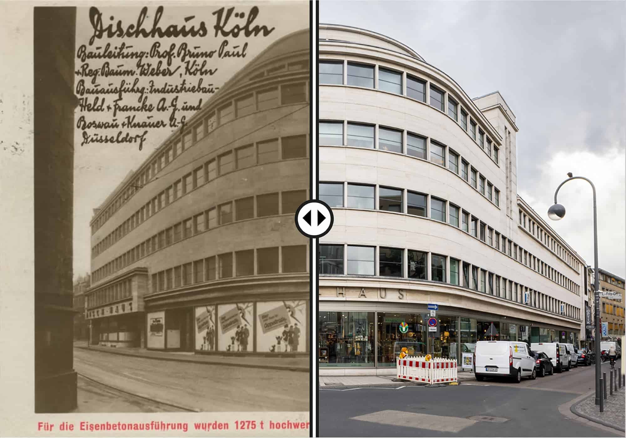 App „Zwischen den Häusern“-Disch-Haus einst und jetzt, 2