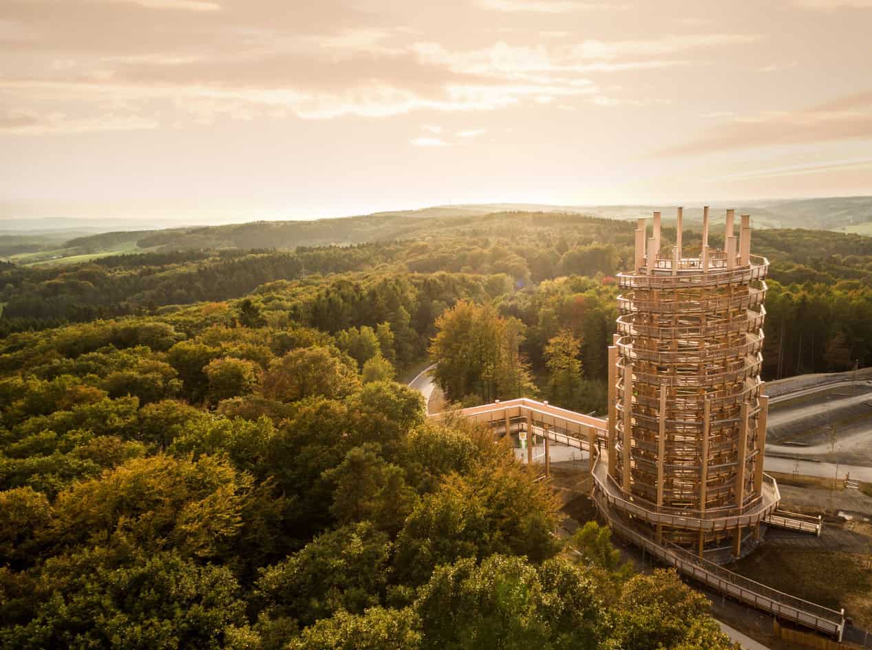 Aussichtsturm im Naturerlebnispark Panarbora © Tourismus NRW e.V.