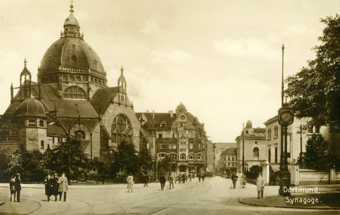 Synagoge mit Hansastraße,1926