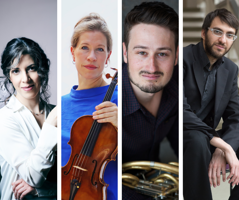 Shelly Ezra; Lena Eckels; Kristian Katzenberger; Naaman Wagner | (c) Matthias Baus;  (c) Rafael Herlich; (c) privat; (c) privat