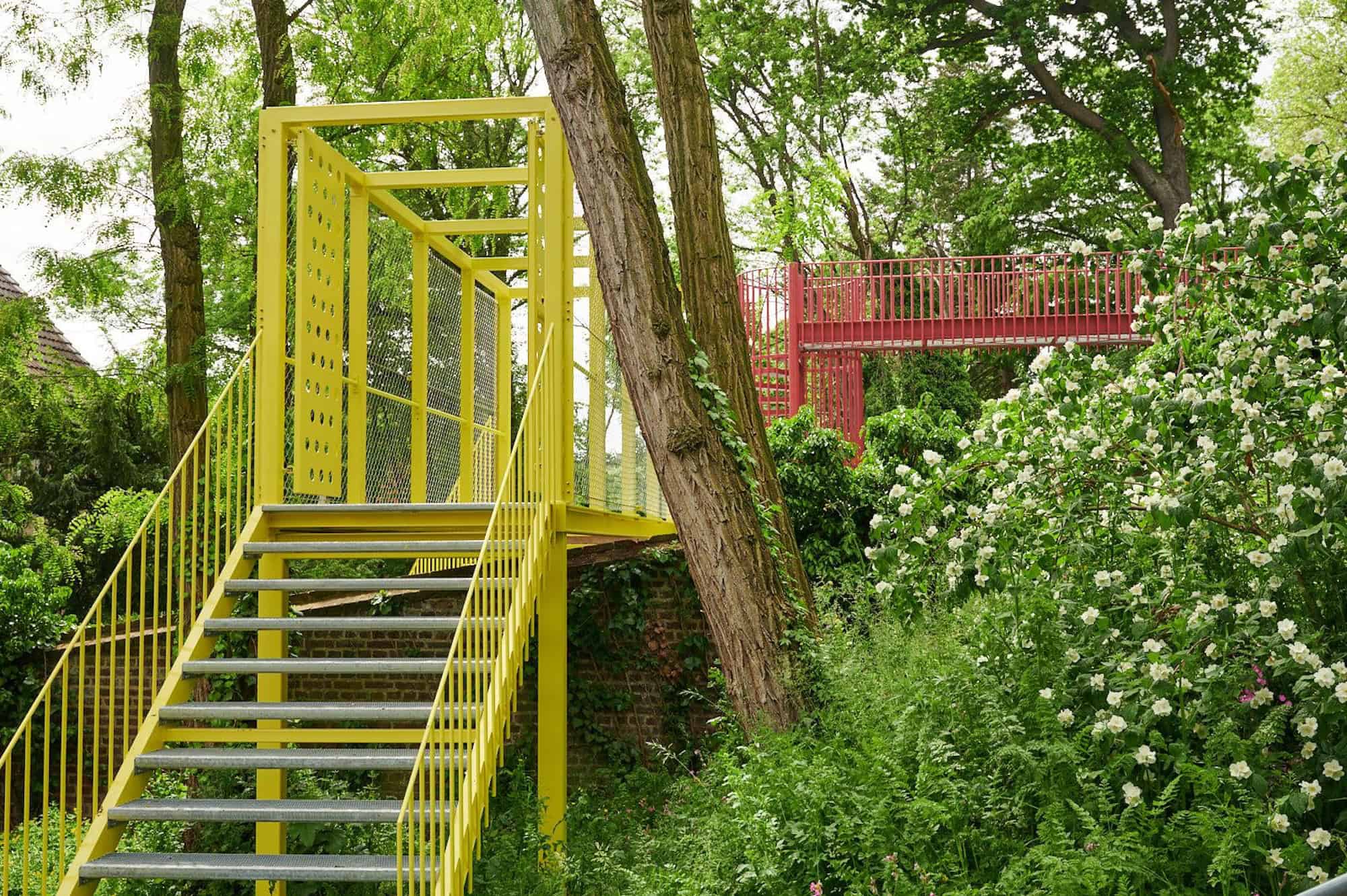 Ruth Buchanan: „Garten mit Brücken“, Arbeitslosenzentrum Mönchengladbach  | Foto Florian Wagner