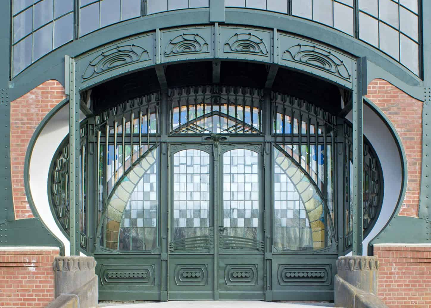 Portal der Maschinenhalle Zeche Zollern in Dortmund  Bildnachweis: LWL / Hudemann