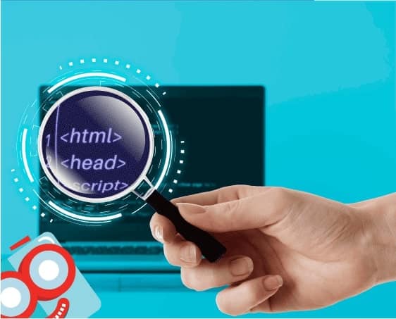 Developer working on website