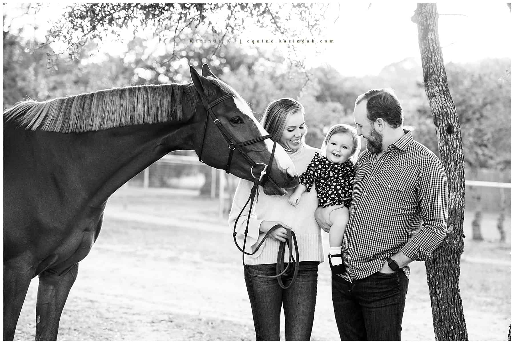 Family Portraits with Horse Texas