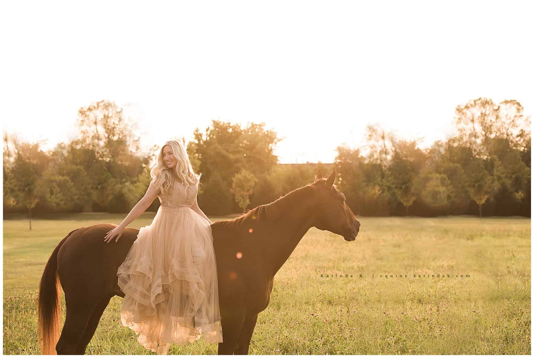 whimsical senior horse and rider portraits