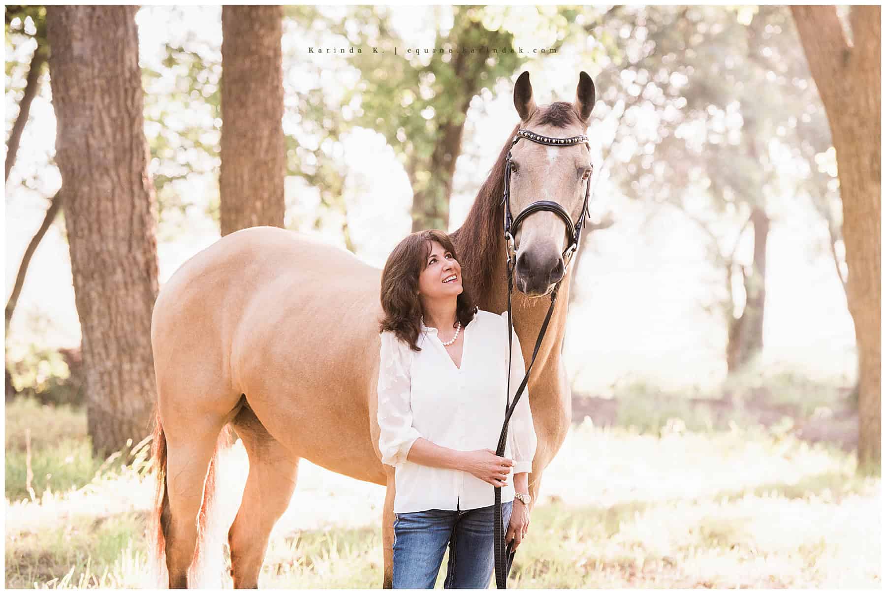 horse and rider perky ear portraits