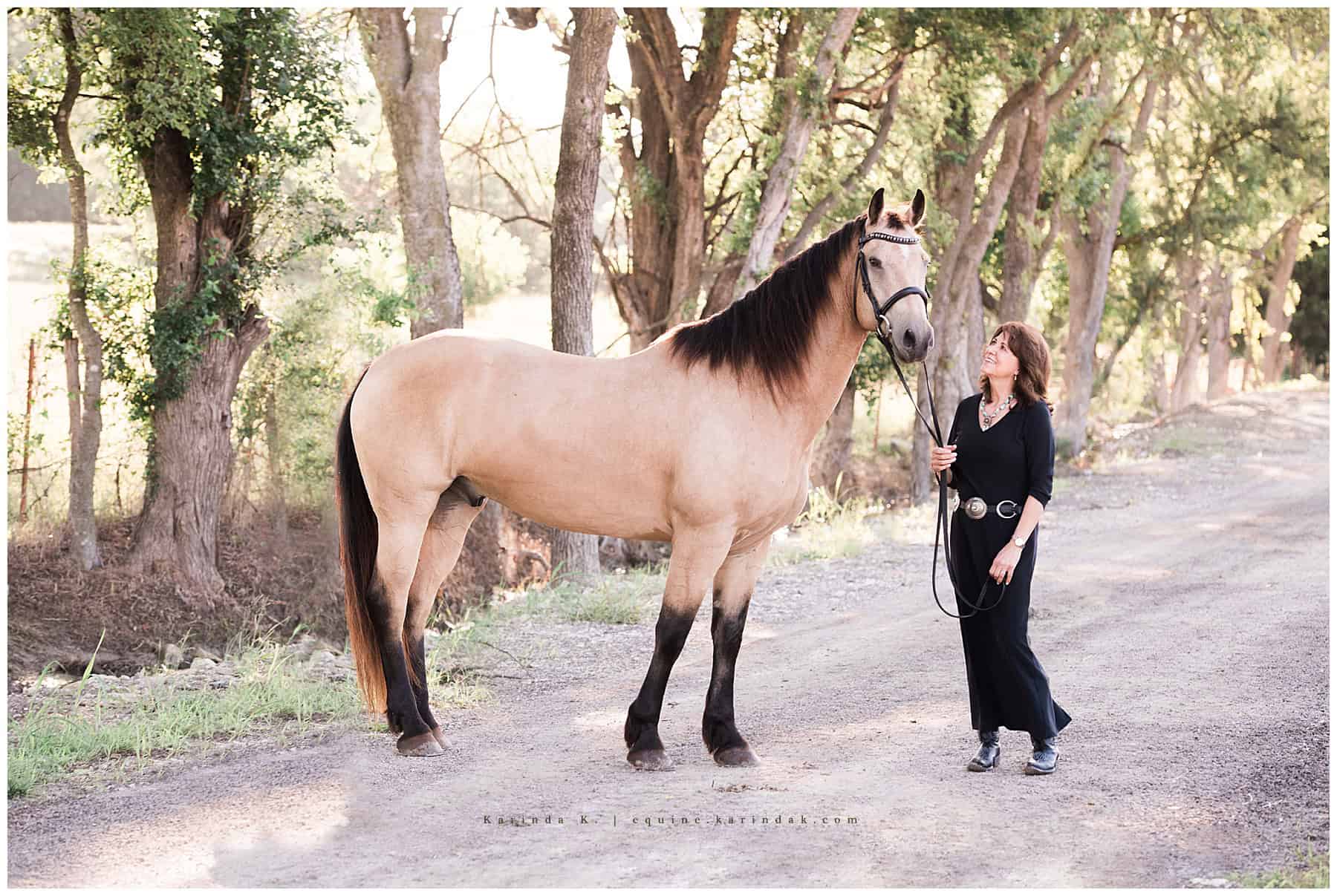 horse and rider outdoor western portraits