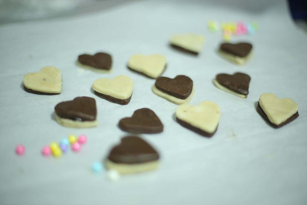 עוגיות חמאה לב