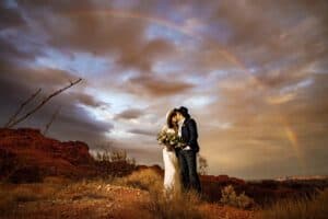 Rainbow wedding
