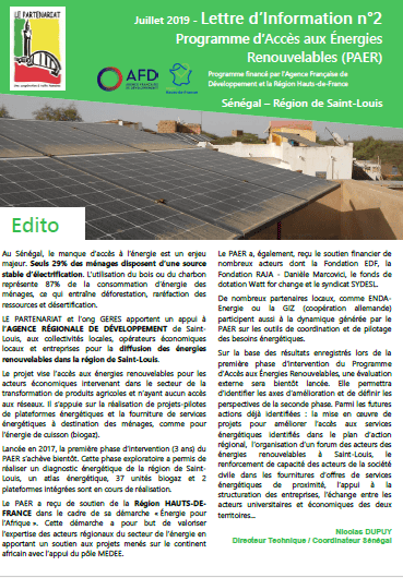 Newsletter PAER n°2