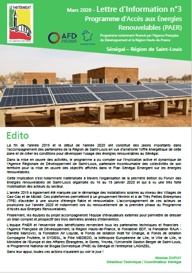 Newsletter PAER n°3