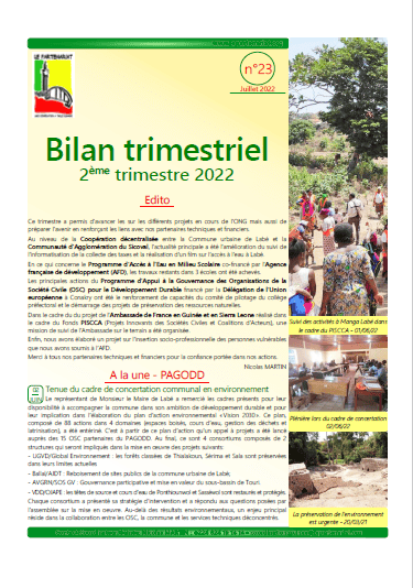 Bilan guinée 2022 T2