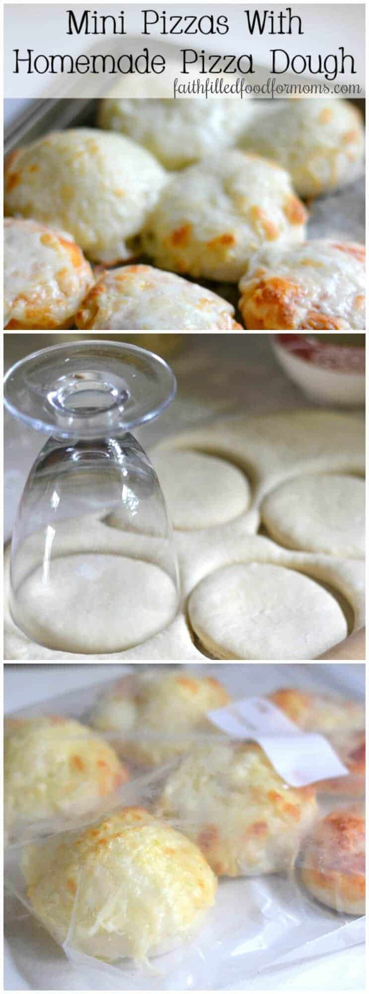 Mini Pizzas With Homemade Pizza Dough • Faith Filled Food for Moms
