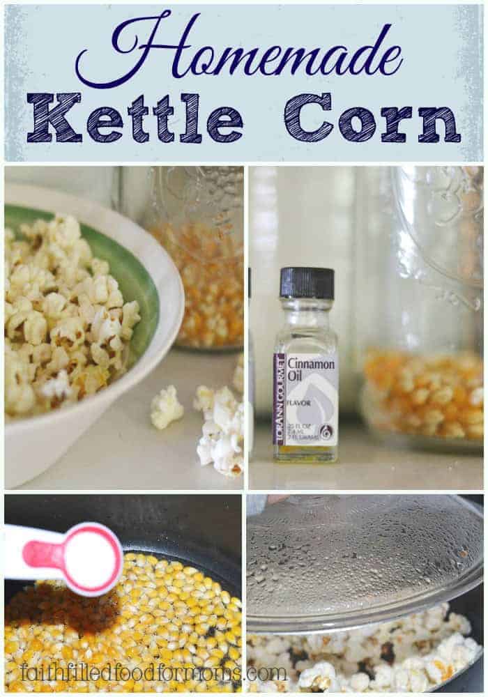 Easy Old Fashioned Kettle Corn Recipe Faith Filled Food For Moms