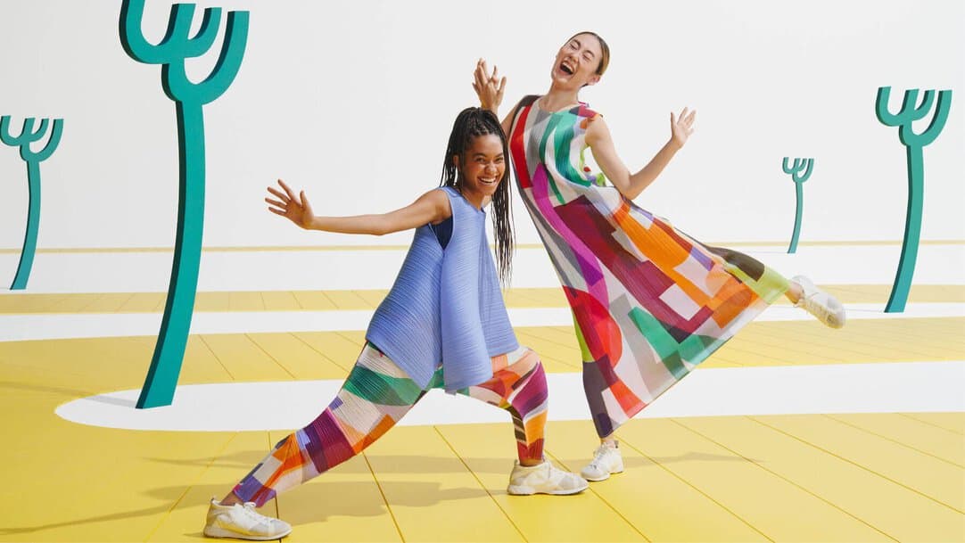 Pantalon Plissé PLEATS PLEASE ISSEY MIYAKE - Couleurs Mensuelles Avril, Taille 3, Occasion Japon