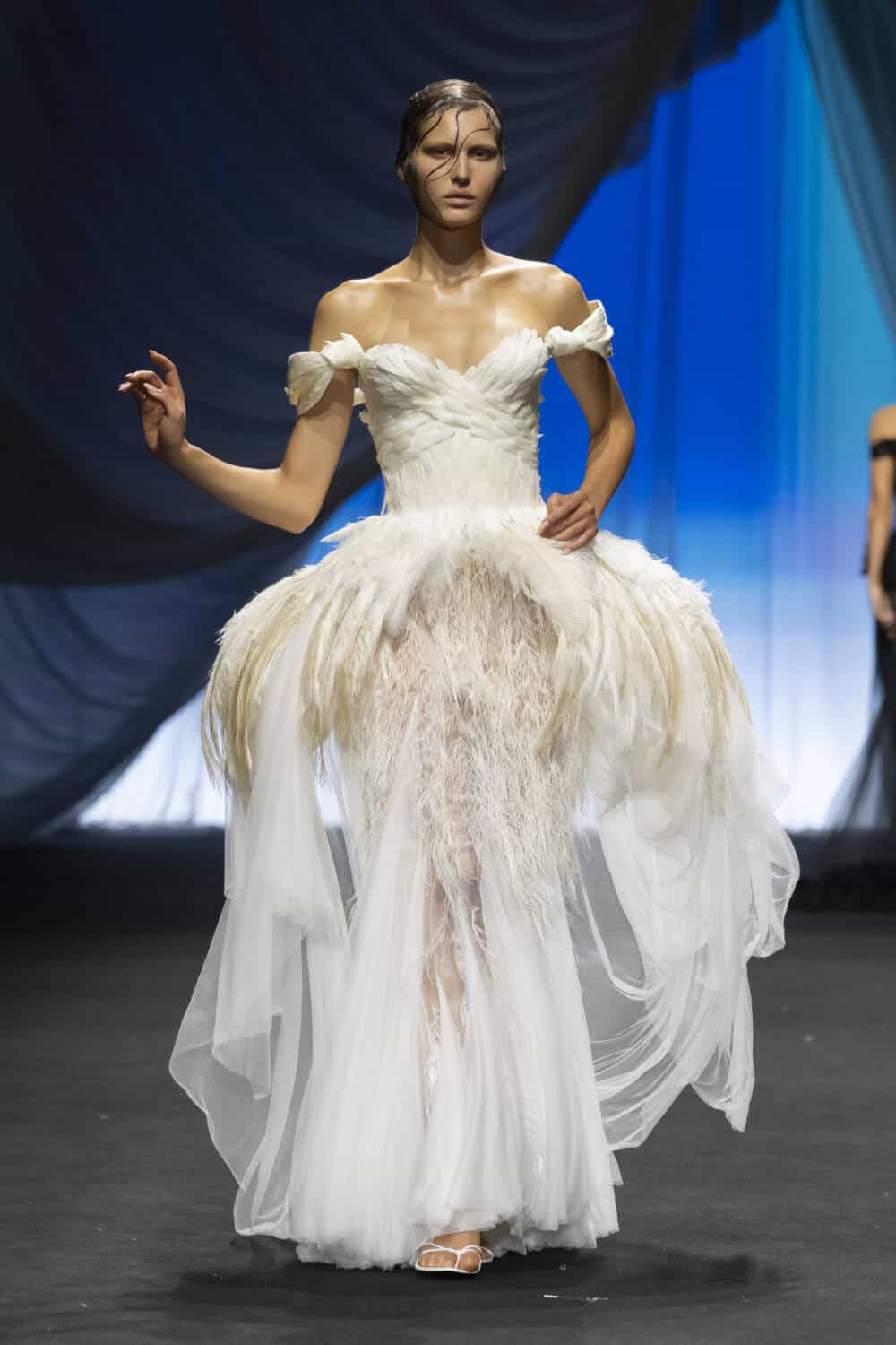 ivory jean paul gaultier dress Yu-Chi Lyra Kuo wears custom Jean Paul Gaultier gown at 2026 Met Gala