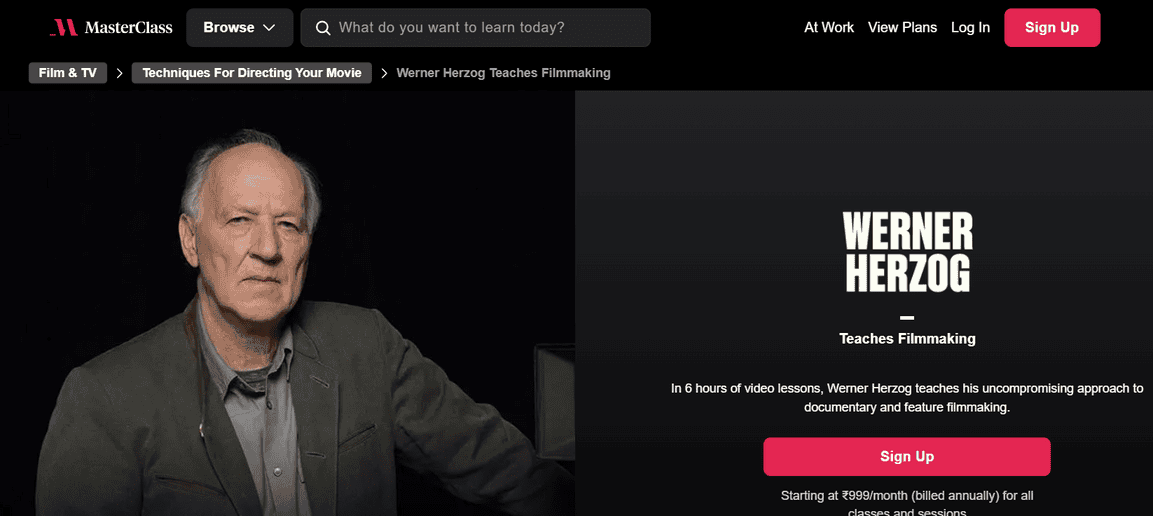 10 Best Filmmaking MasterClass Courses for Storytellers